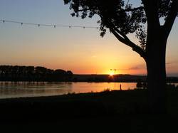 Hofgut Langenau Sonnenuntergang