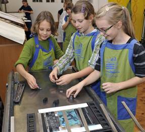 Kartendrucken im Technoseum Mannheim