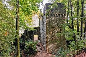 [title] - Eine idyllische Burgruine mitten im Wald, schaurige Geschichten und schöne Wanderwege. Das alles hat die sagenumwobene Burg Rodenstein bei Fränkisch Crumbach zu bieten und ist damit ideal für einen Familien-Ausflug mit Kindern und als Ausgangspunkt für schöne Touren.