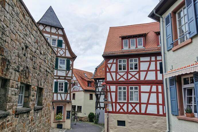 Heppenheim Altstadt typische Fachwerkhäuser Heppenheim Altstadt typische Fachwerkhäuser