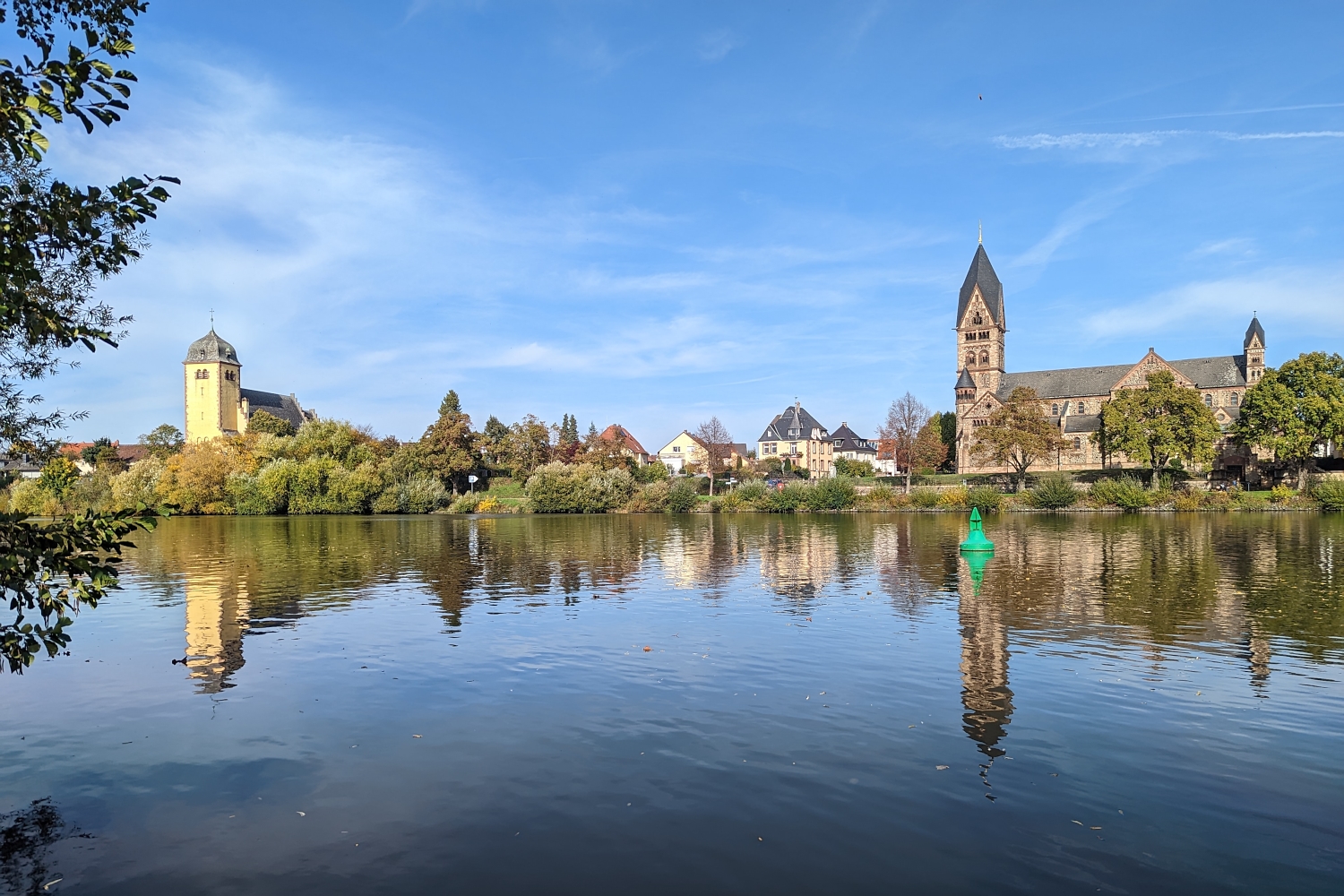 Mainradweg Blick auf Großauheim 