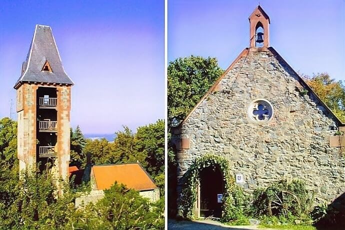 Burg Frankenstein und Hochzeitskapelle Wanderung auf dem Burgensteig Bergstrasse