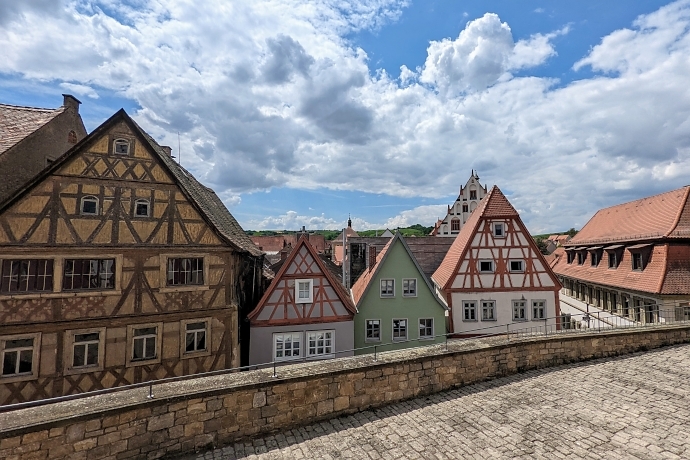 Blick von der Stadtkirche St.Augustinus auf die Altstadt von Dettelbach