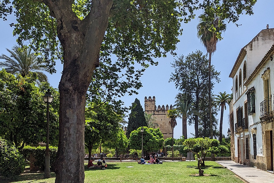 Blick auf den Alkazar in Cordoba